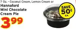 Hannaford Hannaford Mini Chocolate Cream Pie offer