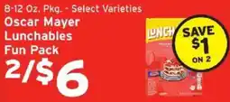 Hannaford Oscar Mayer Lunchables Fun Pack offer