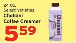 Hannaford Chobani coffee creamer offer