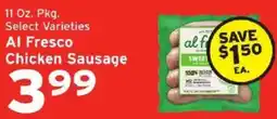 Hannaford Al Fresco Chicken Sausage offer