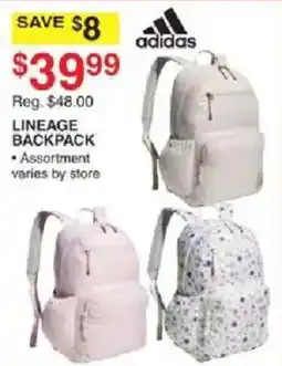Dunham's Sports Adidas Lineage Backpack offer