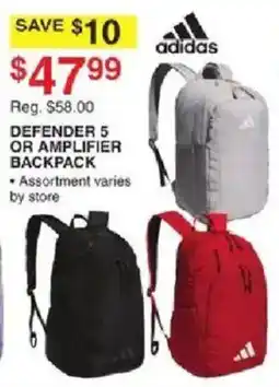 Dunham's Sports Adidas Defender 5 Or Amplifier Backpack offer