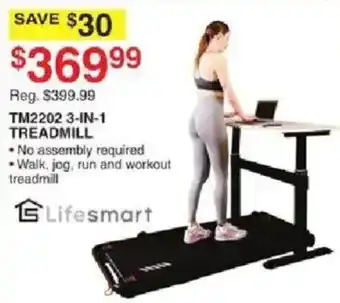 Dunham's Sports Lifesmart tm2202 3-in-1 treadmill offer
