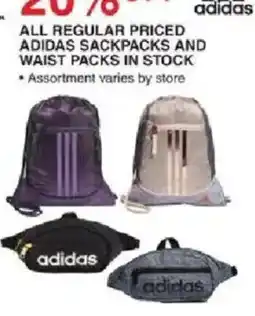 Dunham's Sports Adidas Sackpacks And Waist Packs offer