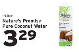 Hannaford Nature's Promise pure coconut water offer