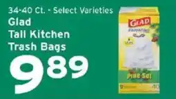 Hannaford Glad tall kitchen trash bags offer