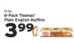 Hannaford Thomas' plain english muffins offer