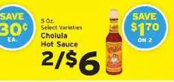 Hannaford Cholula Hot Sauce offer