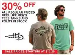 Dunham's Sports Reel Life Men's Tees, Tanks and Polos offer