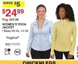 Dunham's Sports Yogalux women's yoga jacket offer