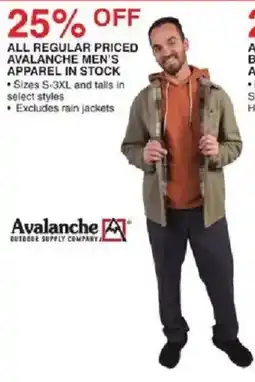 Dunham's Sports Avalanche men's apparel offer