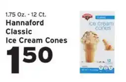 Hannaford Hannaford classic ice cream cones offer