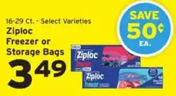Hannaford Ziploc freezer or storage bags offer