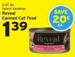 Hannaford Reveal canned cat food offer