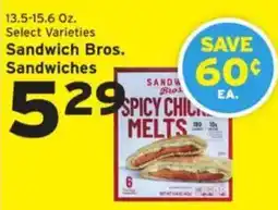 Hannaford Sandwich Bros. Sandwiches offer