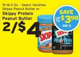 Hannaford Skippy peanut butter or skippy protein peanut butter offer