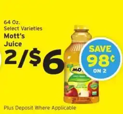 Hannaford Mott's juice offer
