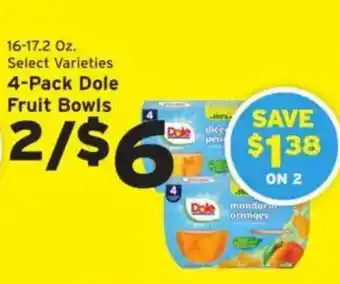 Hannaford Dole fruit bowls offer