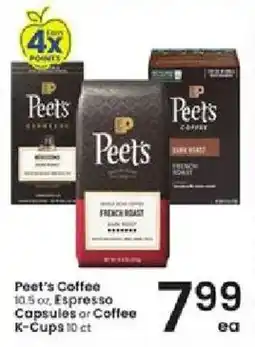 Albertsons Peet's Coffee Espresso Capsules or Coffee K-Cups offer