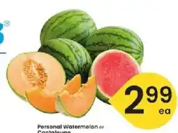 Albertsons Personal Watermelon or Cantaloupe offer