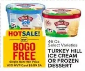 Food Lion Turkey Hill ice cream or frozen dessert offer