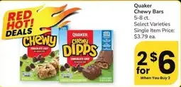 Albertsons Quaker chewy bars offer