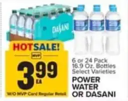 Food Lion Power Water or Dasani offer