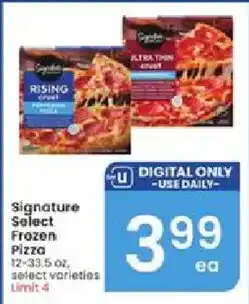 Albertsons Signature Select Frozen Pizza offer