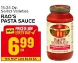 Food Lion Rao's pasta sauce offer