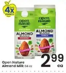 Albertsons Open Nature Almond Milk offer