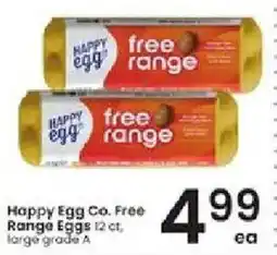 Albertsons Happy Egg Co. Free Range Eggs offer