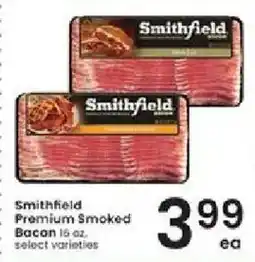 Albertsons Smithfield Premium Smoked Bacon offer