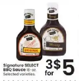 Albertsons Signature Select BBQ Sauce offer