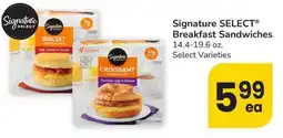 Albertsons Signature Select Breakfast Sandwiches offer