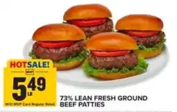 Food Lion 73% Lean Fresh Ground Beef Patties offer