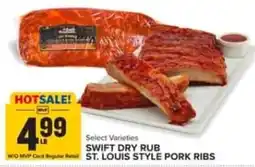 Food Lion Swift dry rub st. louis style pork ribs offer