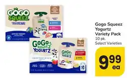 Albertsons Gogo Squeeze Yogurtz offer