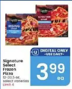 Albertsons Signature Select Frozen Pizza offer