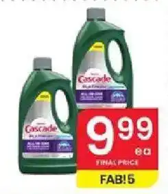 Albertsons Cascade dishwashing liquid offer