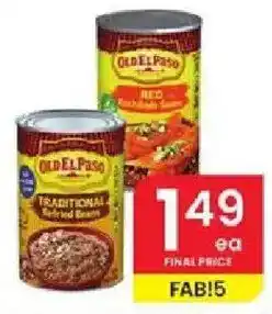 Albertsons Old El Paso Traditional Refried Beans offer