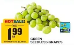 Food Lion Green Seedless Grapes offer