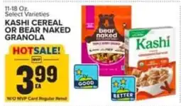 Food Lion Kashi cereal or bear naked granola offer