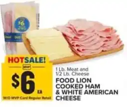 Food Lion Food Lion cooked ham & white american cheese offer