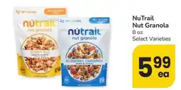 Albertsons NuTrail Nut Granola offer