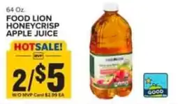 Food Lion Food Lion Honeycrisp Apple Juice offer