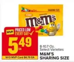 Food Lion M&M'S Sharing Size offer