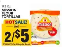Food Lion Mission flour tortillas offer