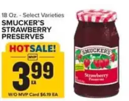 Food Lion Smucker's strawberry preserves offer