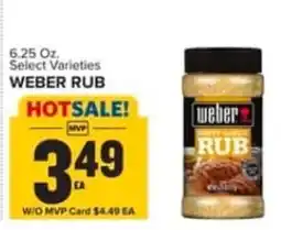 Food Lion Weber rub offer