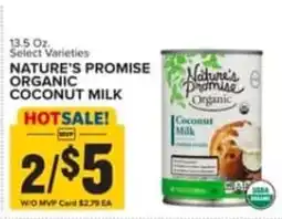 Food Lion Nature's Promise Organic Coconut Milk offer